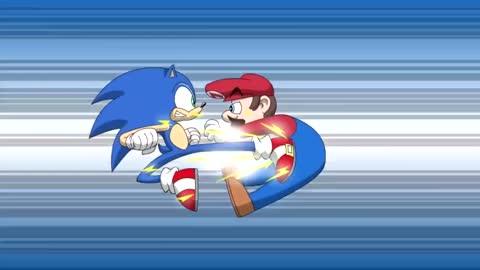 Super Mario vs Sonic the Hedgehog Animation