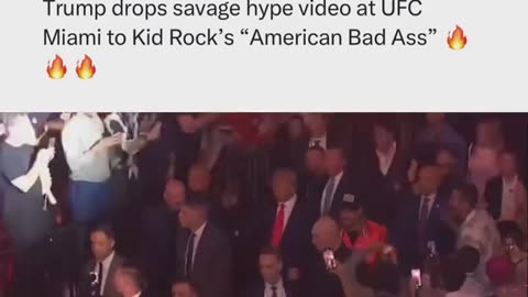 TRUMP DROPS HYPE VIDEO AFTER UFC MIAMI - "AMERICAN BAD ASS"