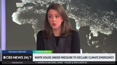 Why is the White House considering a national climate emergency declaration