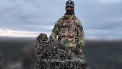 One of the Russian artillerymen's combat outings. Hunting for a roving mortar