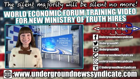 World Economic Forum Training Video for New Ministry of Truth Hires