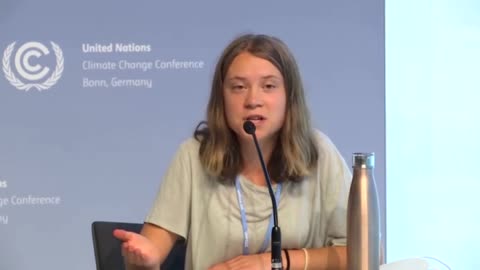 Greta Thunberg speaks at COP28 prep conference