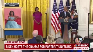 Barack Obama Thanks Biden For 'Faith In Our Democracy' At White House Portrait Unveiling