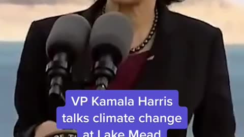 VP Kamala Harristalks climate change OF TH at Lake Mead