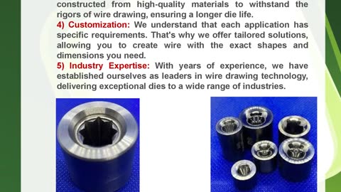 Experience Wire Drawing Excellence with Sancliff's Shaped Wire Drawing Dies!