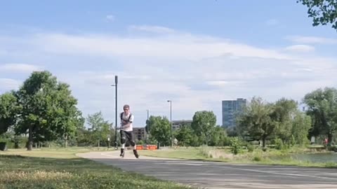 Rollerblading at Sloan's lake