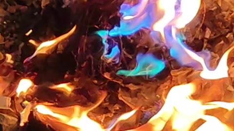 Fire color changing