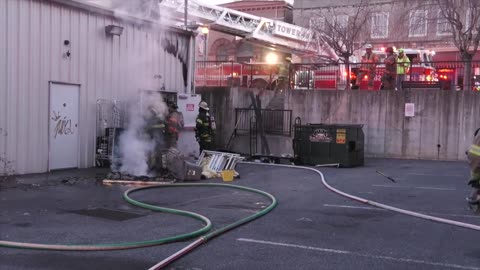 Fire at a Dollar General Store, Northampton PA 01_26_18