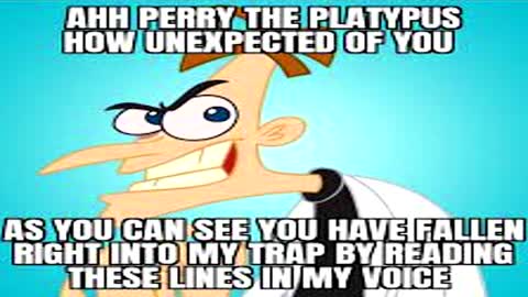 AHH PERRY THE PLATYPUS