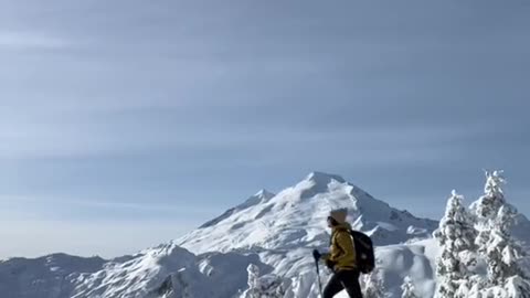 A snowy day at Mt Baker.. #winterwonderland #mtbaker #tiktokadventures #washingtonstate