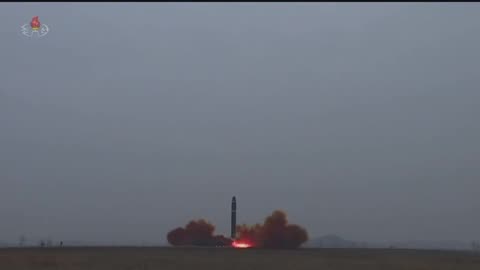 North Korea has released a video of the launch of the Hwasong-15 intercontinental ballistic missile