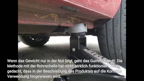 Cartrend kompatible für Auto 144000 10282 Universelle Gummiauflage für Wagenheber