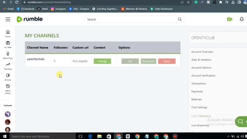 How to create rumble account