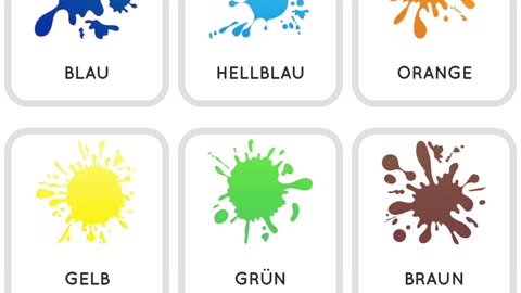 Learn German Colors for beginners (Lernen Sie Deutschfarben für Anfänger)