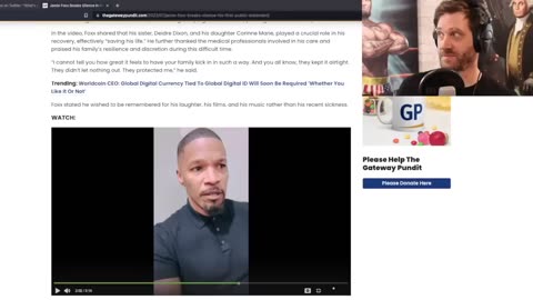 Jamie Foxx Breaks Silence After Being Climate Changed 7-23-23 Salty Cracker