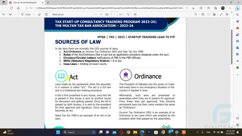 Sources of Law