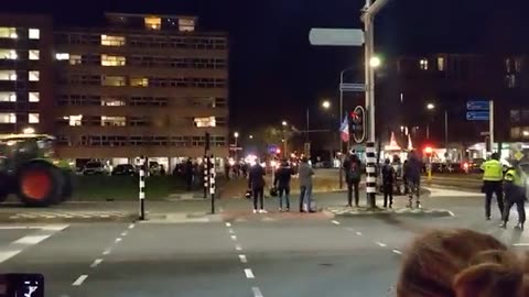 NETHERLANDS - The Farmers arrive for the council elections. They will not back down.