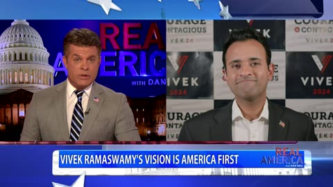 REAL AMERICA--Dan Ball W/ Vivek Ramaswamy, *Candidate Spotlight*