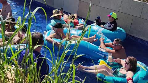 lazy river at The Sands Rocks at Planet Hollywood Cancun in October 2022