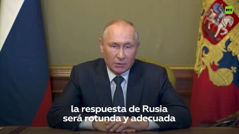 Putin conferma gli attacchi contro obiettivi in Ucraina,promette risposta agli "atti terroristici" contro la Russia.Il Presidente russo Vladimir Putin ha dichiarato che i servizi ucraini(USA,UE,NATO,Vaticano,Israele) sono i responsabili