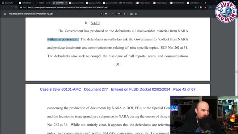 Special Counsel Smith Responds to Trump's Motion to Compel Discovery in the Classified Docs Case