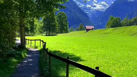 Late summer breeze 🌿 📍Lauterbrunnen Valley 🇨🇭