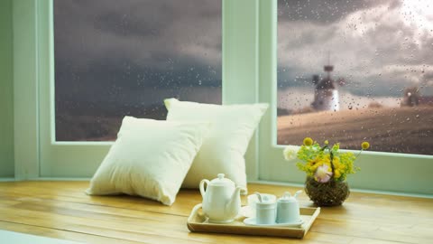 Rain Window View _ Still Photography _ Stock Footage _ Free HD Videos