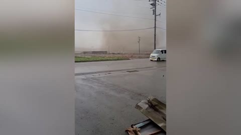 A Tornado Hits Japan - Destroyed Houses in Ishikawa Prefecture