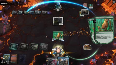 MTG Arena Historic Land Destruction Mutate Thing - We won (but not at life unfortunately)