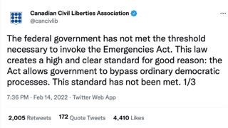 UPDATE! Emergencies Act