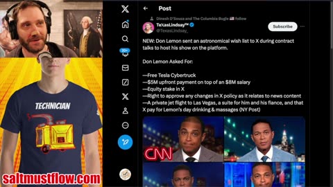 Ahhh.... Hahahaha......Don Lemon Tried to Extort Elon Musk For $13 Million & a Cybertruck