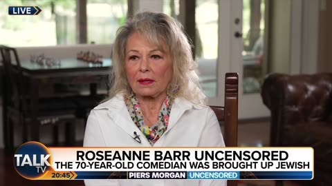 Comedian Roseanne Barr tells Piers Morgan she was 'cancelled' after making comments