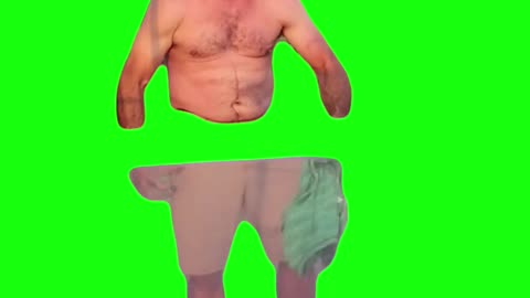 Golfer Rips Off Shirt | Golfer Guy Freakout | Green Screen