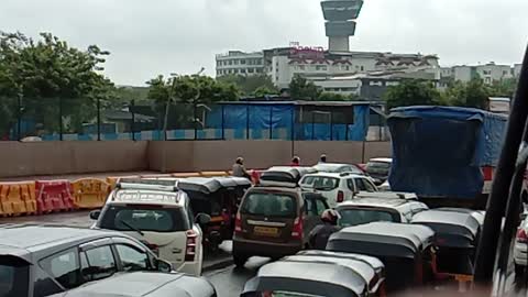 Mumbai India international airport road #India