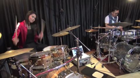 Animals - Maroon 5 (Drum Cover) - Rani Ramadhany ft. Handy Salim