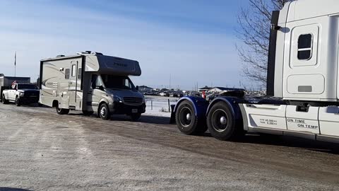 Ponoka/Rimbey Convoy Rolling Out RAW