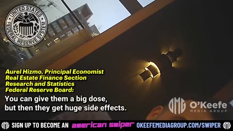 James O’Keefe: HIDDEN 🎥on Aurel Hizmo, Fed.Principal Economist