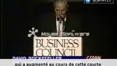 David Rockefeller parle du "problème" de la croissance démographique mondiale (1994)