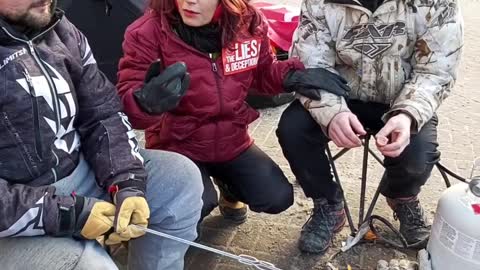 Camping Out In Ottawa In Support Of The Truckers