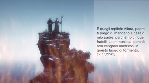 La parabola del povero Lazzaro e del ricco-L'inferno esiste e lo diceva Gesù stesso che era un luogo di tormento dove c'è un fuoco inestinguibile dove vanno tutte le anime dei massoni e dei peccatori dopo la morte fisica,ANDATE IN PACE AMEN