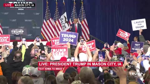 LIVE: President Trump in Mason City, IA