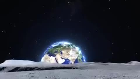 How Earth look from moon