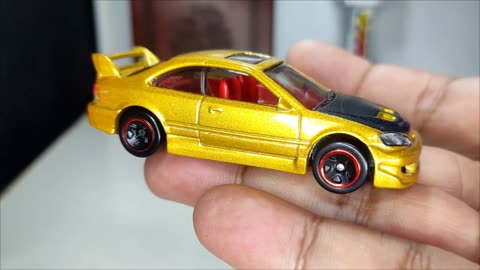 Hot Wheels Gold Honda Civic Si Wheelswaps