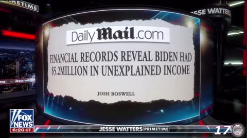 Joe Biden had $5.2 million in unexplained income.