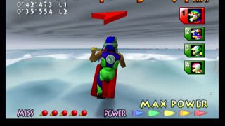 Wave Race Round 4 Marine Fortress Nintendo 64