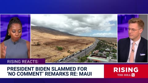 Biden Says 'NO COMMENT' On Maui Wildfire Victims In LATEST Senior Moment: Rising Reacts