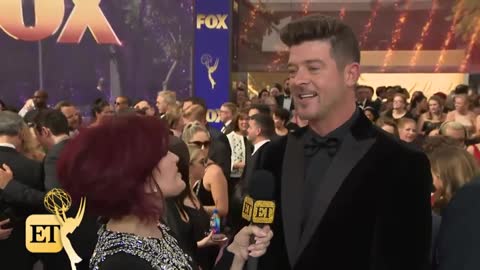 Robin Thicke Dishes On Going on Tour For the 'First Time in Years' Emmys 2019 (Exclusive)