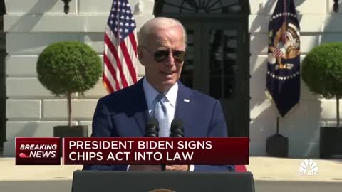 President Biden signs Chips Act into law