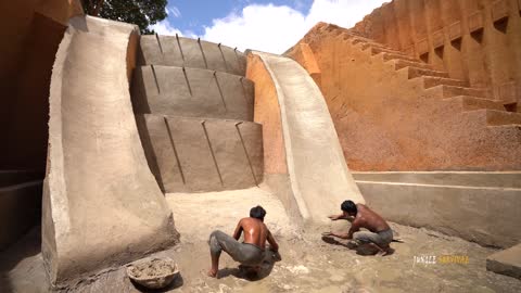 We Built The World's Most Amazing Underground Water Slide Park Villa Underground