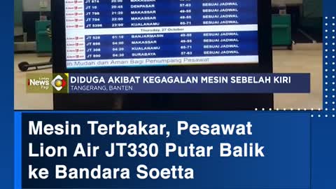 Mesin Terbakar, PesawatLion Air JT330 Putar Balik ke Bandara Soetta